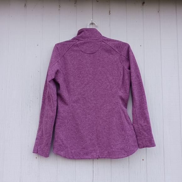 Duluth Trading Co Women S  Purple 1/4 Snap Button Pullover Fleece Sweater - Picture 4 of 5